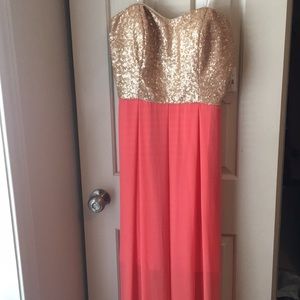 Strapless Floor length formal dress